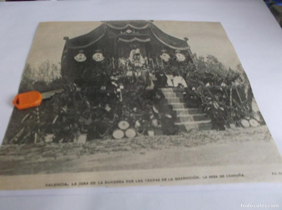 Otros Art&iacute;culos de Coleccionismo en Papel: RECORTE A&Ntilde;O 1905(VALENCIA)MISA DE CAMPA&Ntilde;A ,PARA LA JURA DE BANDERA TROPAS GUARNICI&Oacute;N(FOTO BARBER&Aacute;