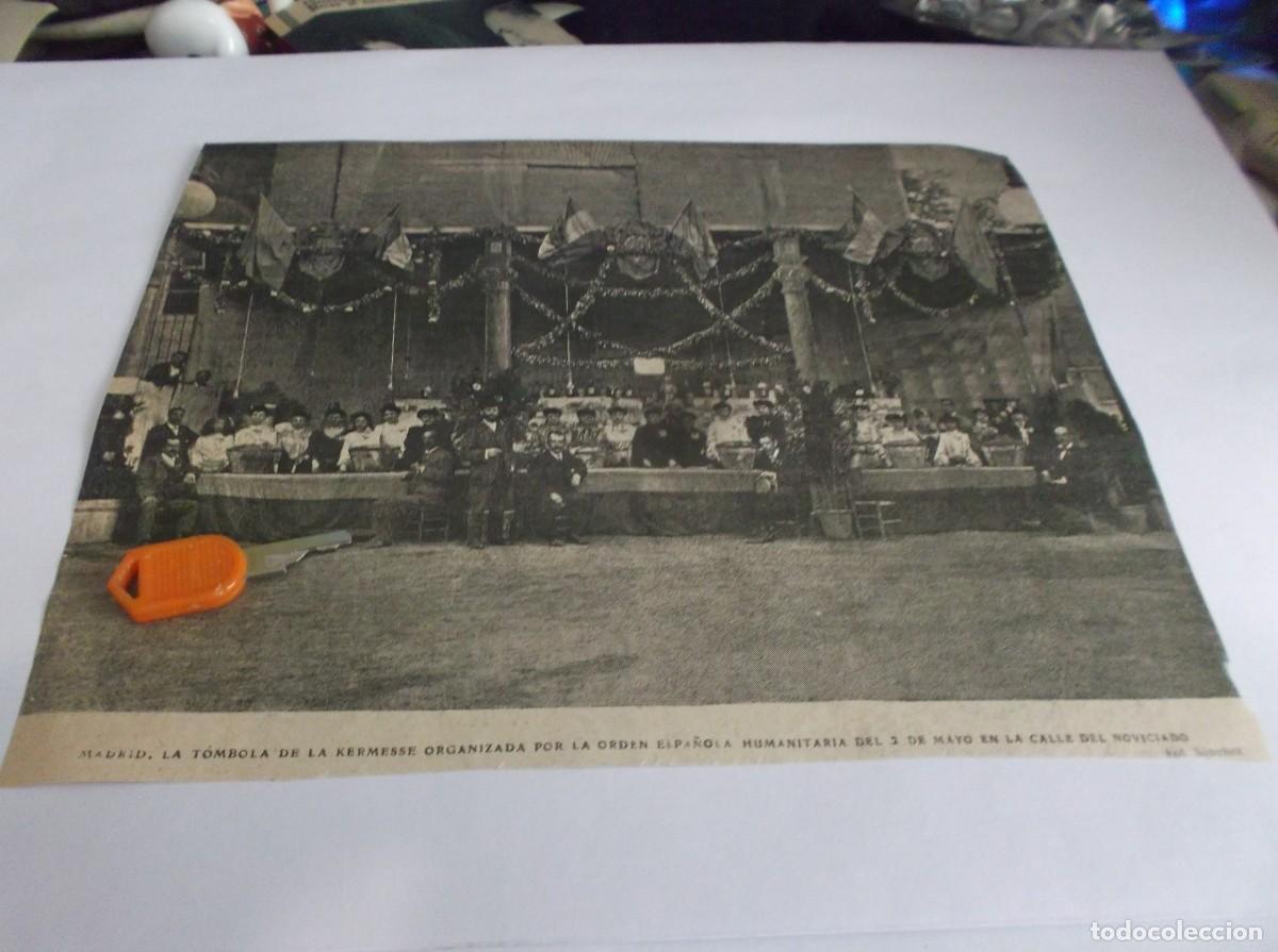 Otros Art&iacute;culos de Coleccionismo en Papel: RECORTE A&Ntilde;O 1905(MADRID)LA T&Oacute;MBOLA D LA KERMESSE D LA ORDEN ESPA&Ntilde;OLA HUMANITARIA(FOTO S&Aacute;NCHEZ