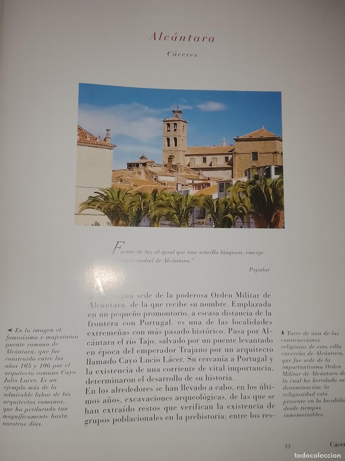 Collectionnisme Papier divers: INFORMACION GRAFICA 3 HOJAS - HISTORIA Y FOTOS A COLOR DE - CACERES - ALCANTARA