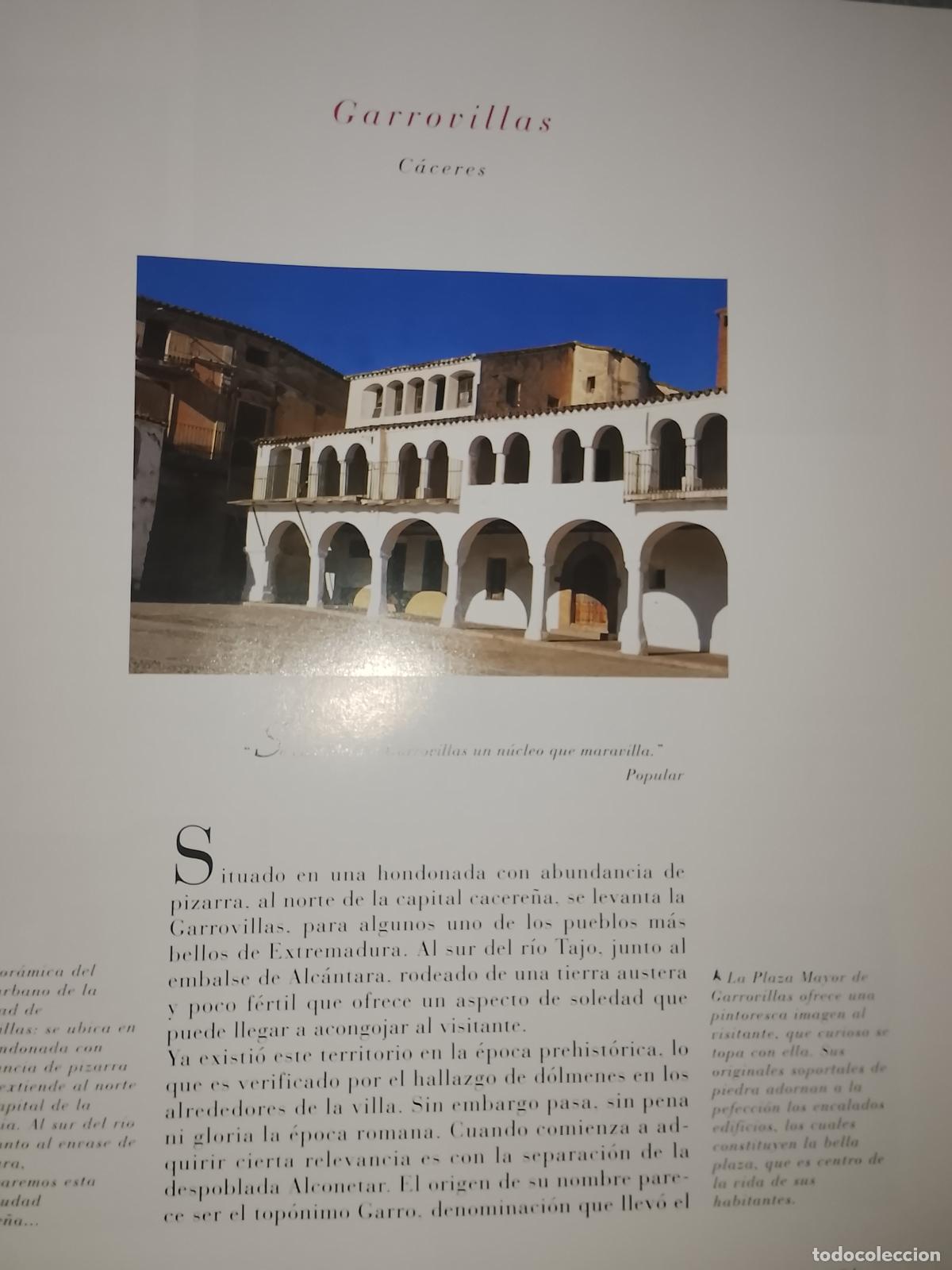 Altri oggetti di carta: INFORMACION GRAFICA 2 HOJAS - HISTORIA Y FOTOS A COLOR DE - CACERES - GARROVILLAS