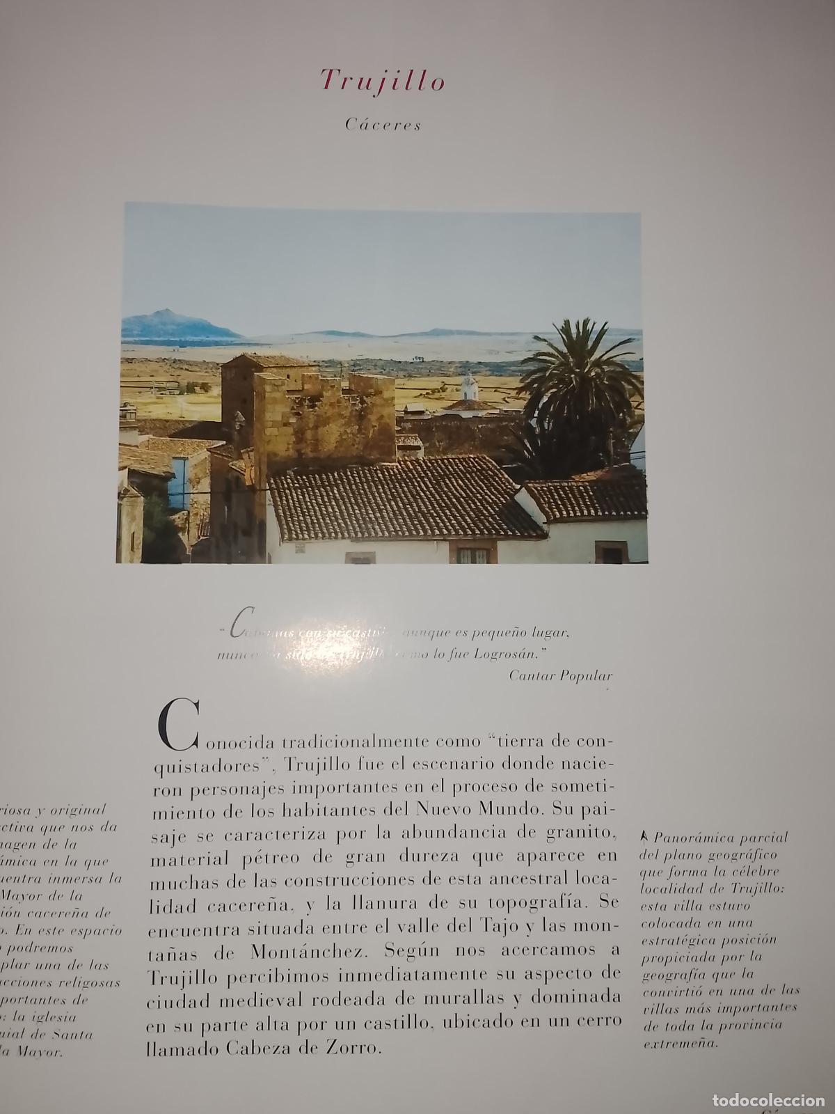 Altri oggetti di carta: INFORMACION GRAFICA 3 HOJAS - HISTORIA Y FOTOS A COLOR DE - CACERES - TRUJILLO