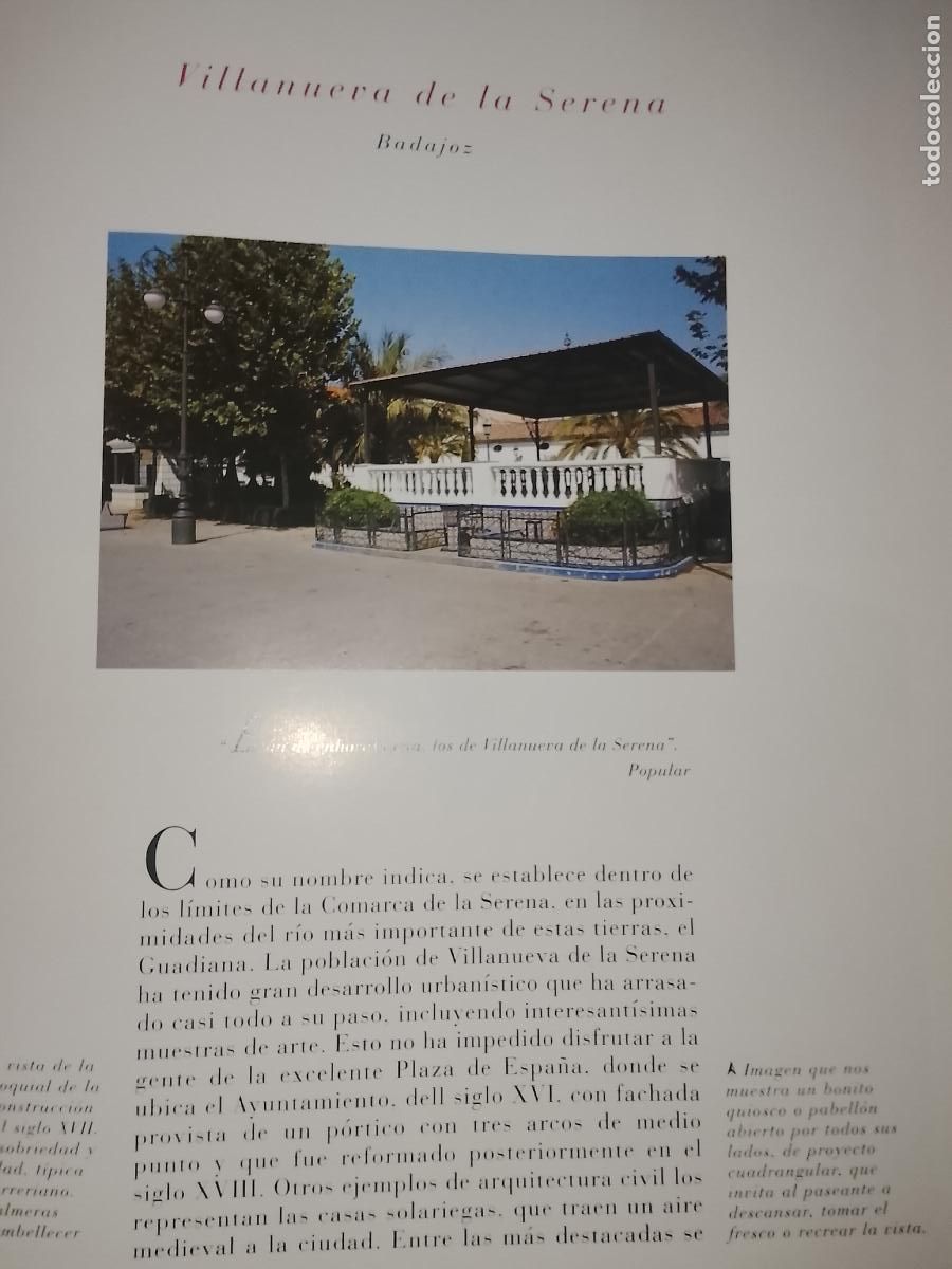 Sammelleidenschaft Andere Papierartikel: INFORMACION GRAFICA 2 HOJAS - HISTORIA Y FOTOS A COLOR DE - BADAJOZ - VILLANUEVA DE LA SERENA