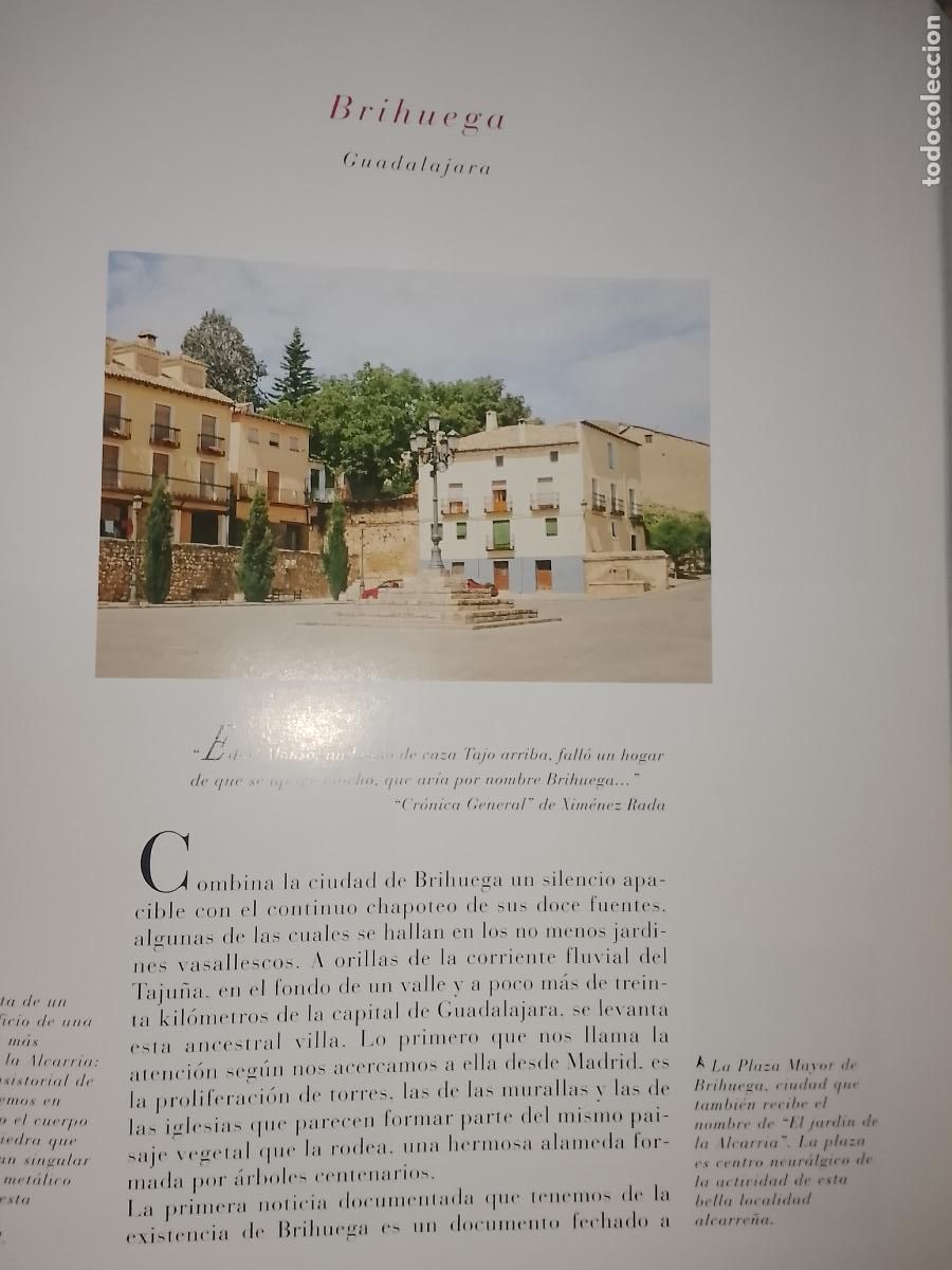 Altri oggetti di carta: INFORMACION GRAFICA 2 HOJAS - HISTORIA Y FOTOS A COLOR DE - GUADALAJARA - BRIHUEGA