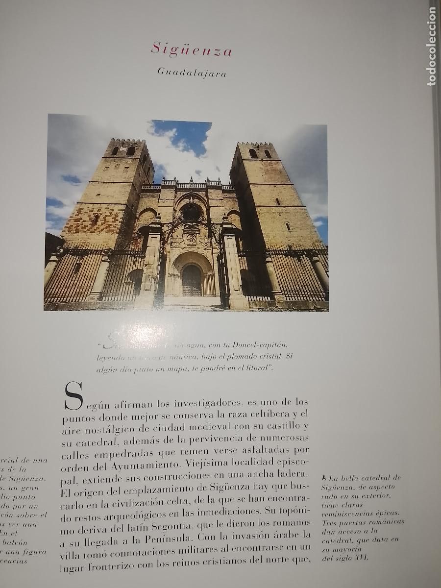 Outros artigos de papel: INFORMACION GRAFICA 2 HOJAS - HISTORIA Y FOTOS A COLOR DE - GUADALAJARA - SIGUENZA