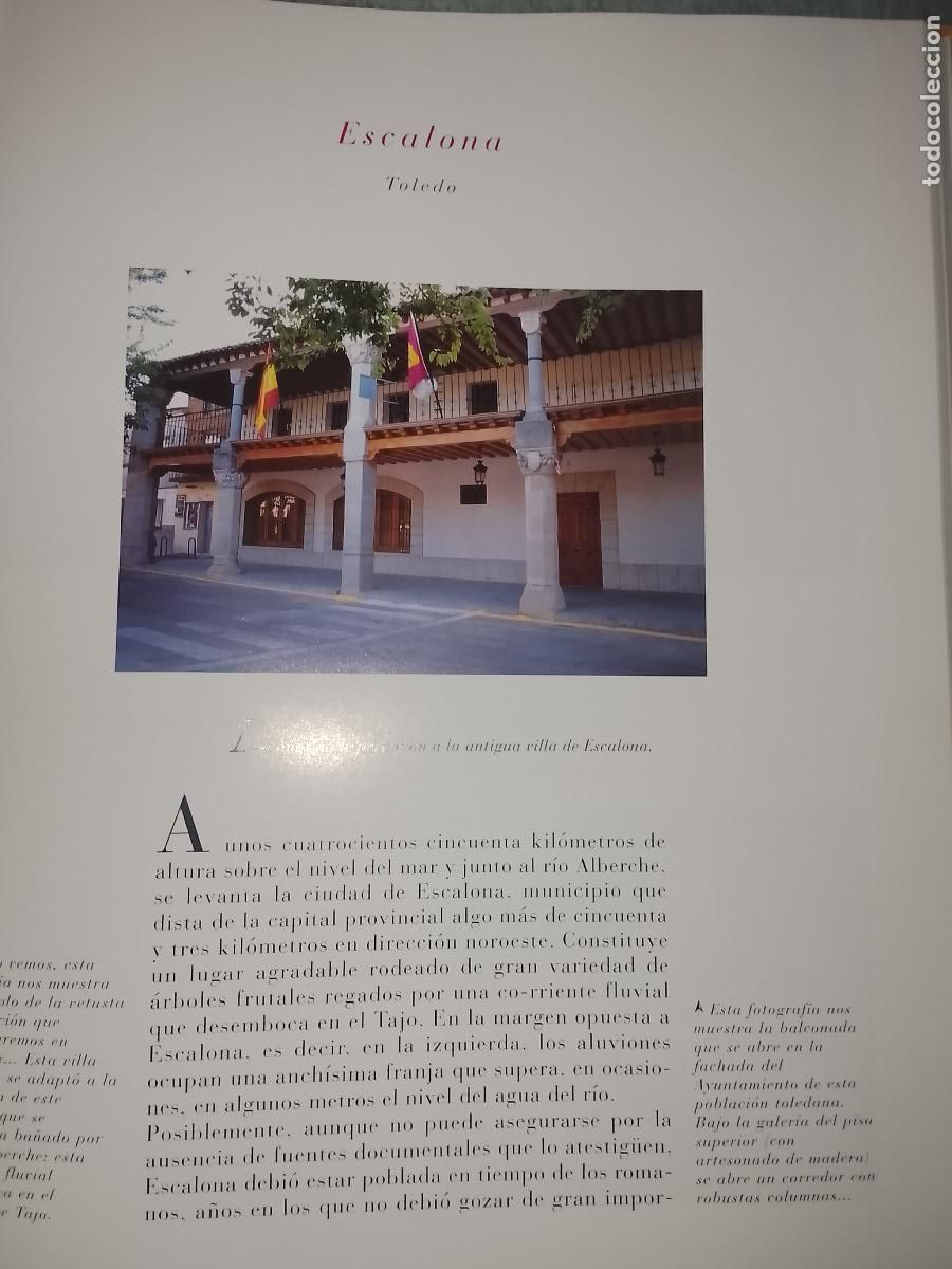 Outros artigos de papel: INFORMACION GRAFICA 2 HOJAS - HISTORIA Y FOTOS A COLOR DE - TOLEDO - ESCALONA