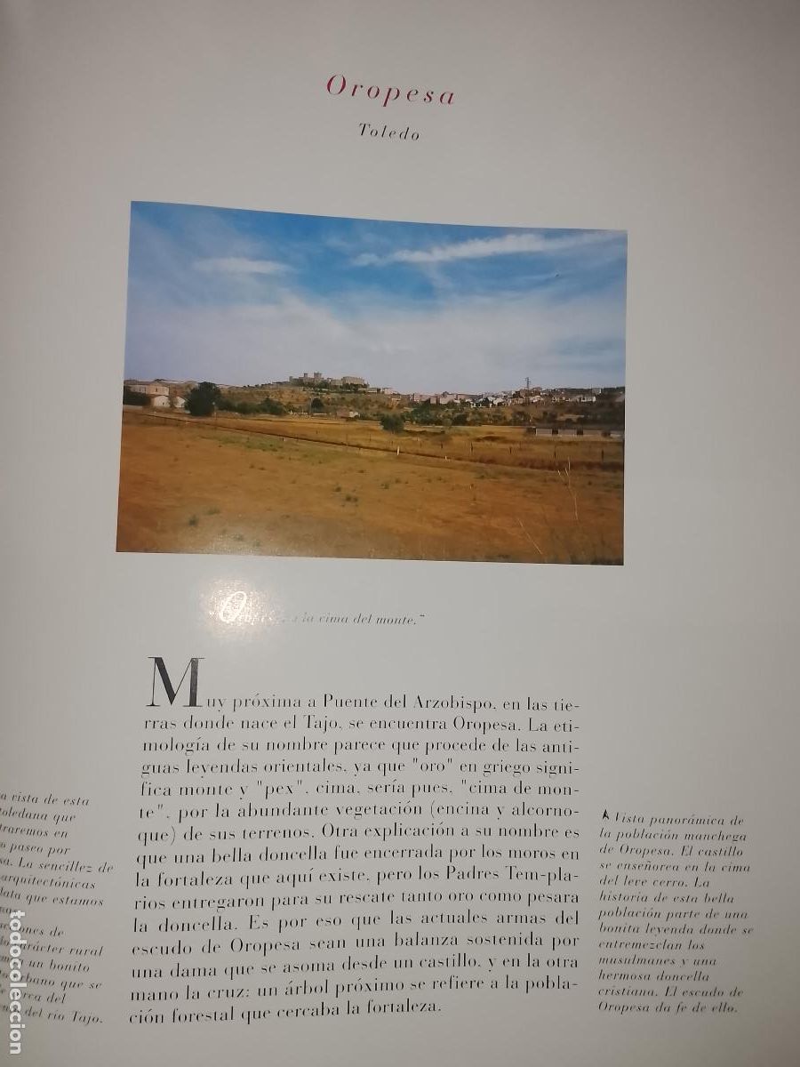 Outros artigos de papel: INFORMACION GRAFICA 3 HOJAS - HISTORIA Y FOTOS A COLOR DE - TOLEDO - OROPESA