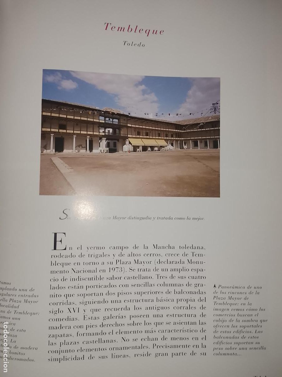 Outros artigos de papel: INFORMACION GRAFICA 2 HOJAS - HISTORIA Y FOTOS A COLOR DE - TOLEDO - TEMBLEQUE