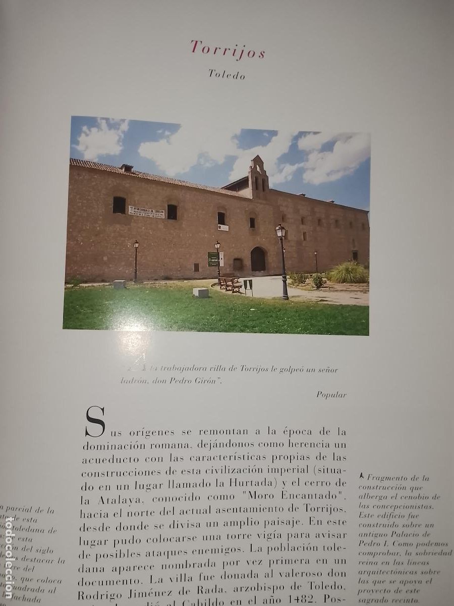 Outros artigos de papel: INFORMACION GRAFICA 2 HOJAS - HISTORIA Y FOTOS A COLOR DE - TOLEDO - TORRIJOS