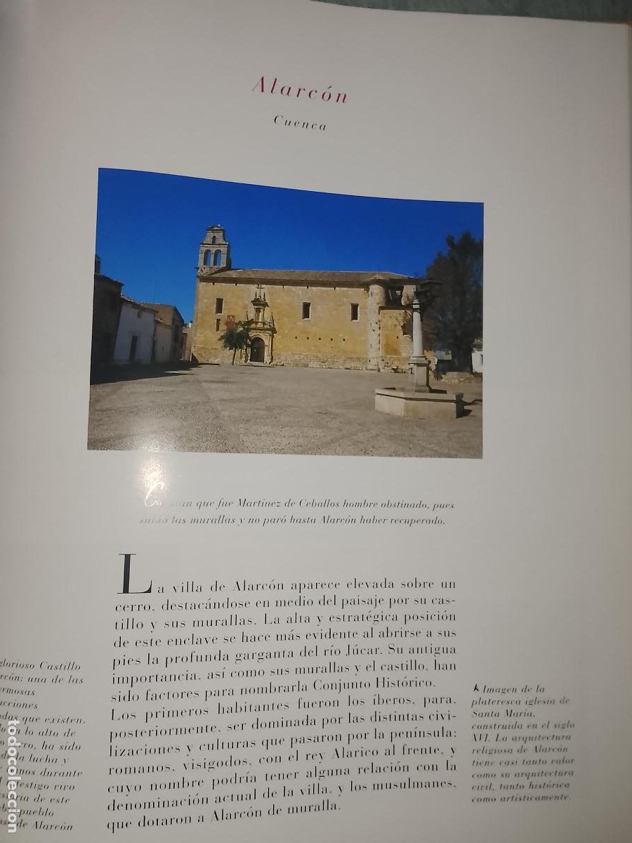 Otros Art&iacute;culos de Coleccionismo en Papel: INFORMACION GRAFICA 2 HOJAS - HISTORIA Y FOTOS A COLOR DE - CUENCA - ALARCON