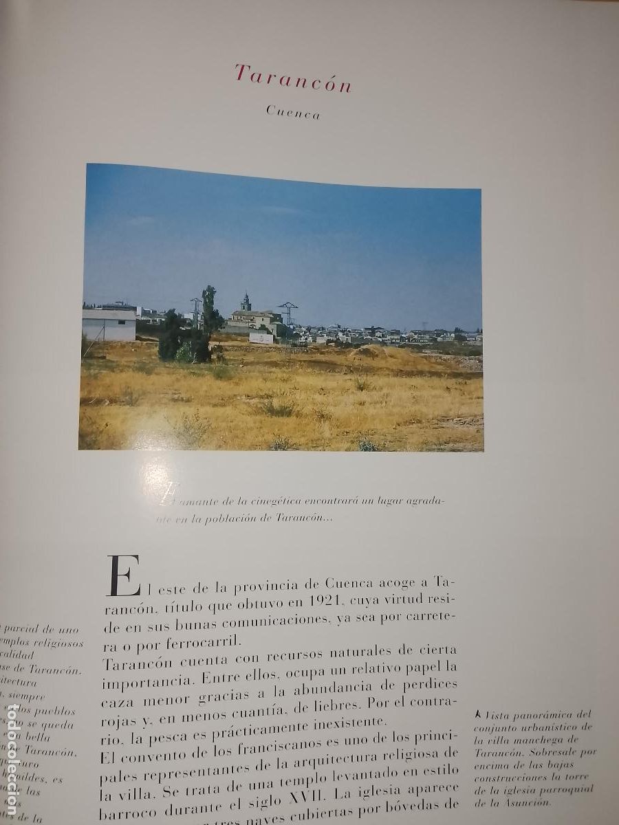 Otros Art&iacute;culos de Coleccionismo en Papel: INFORMACION GRAFICA 2 HOJAS - HISTORIA Y FOTOS A COLOR DE - CUENCA - TARANCON