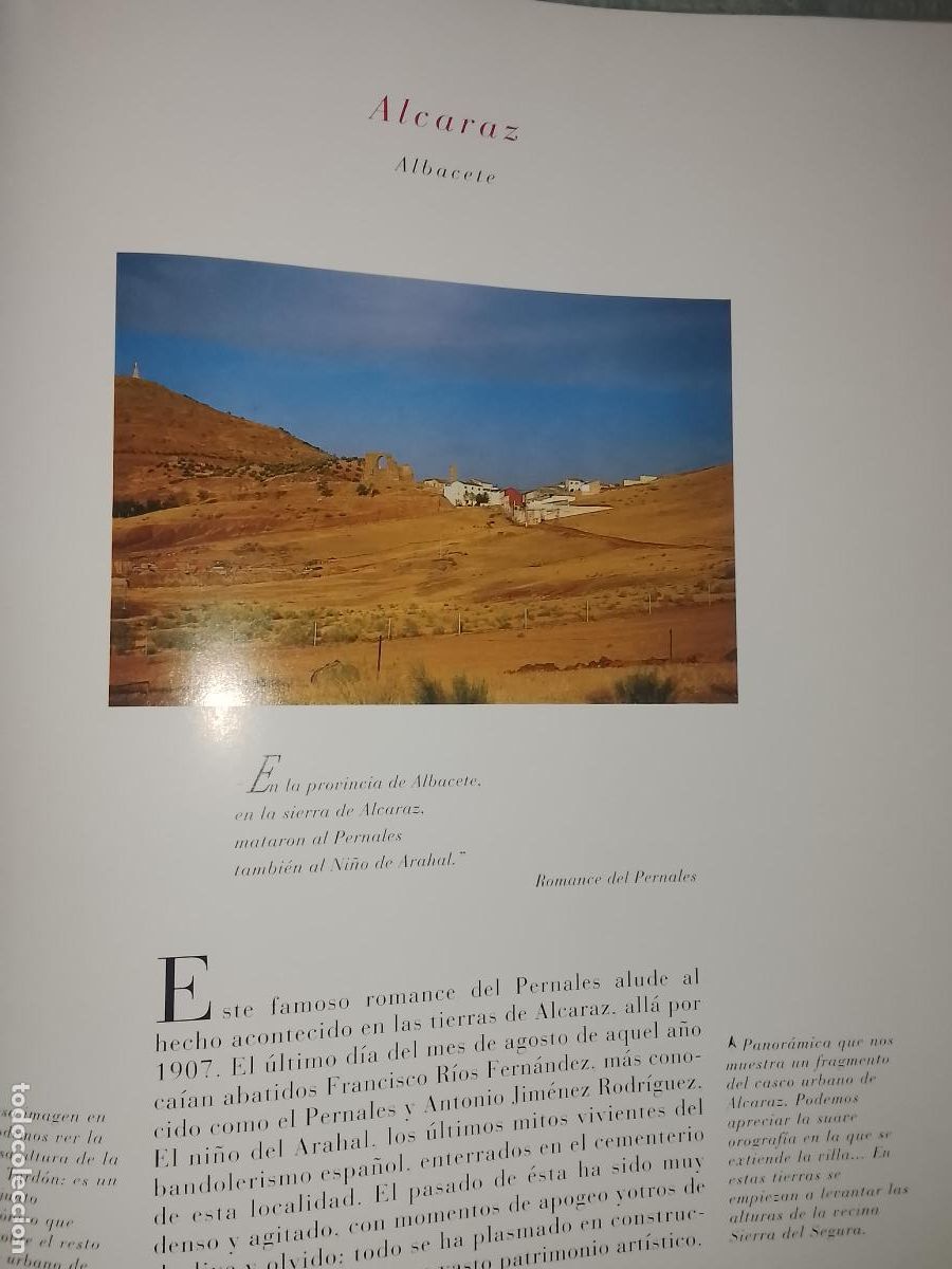 Otros Art&iacute;culos de Coleccionismo en Papel: INFORMACION GRAFICA 3 HOJAS - HISTORIA Y FOTOS A COLOR DE - ALBACETE - ALCARAZ