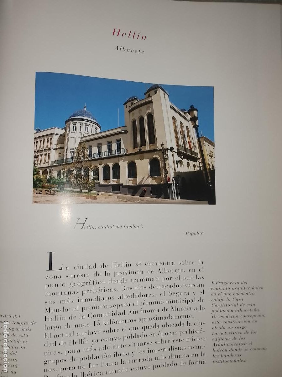 Otros Art&iacute;culos de Coleccionismo en Papel: INFORMACION GRAFICA 2 HOJAS - HISTORIA Y FOTOS A COLOR DE - ALBACETE - HELLIN