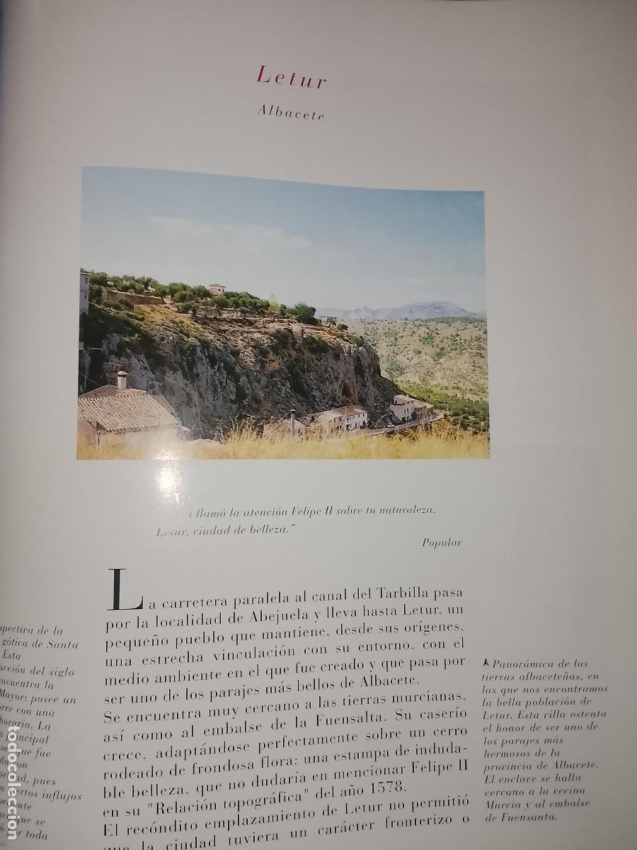 Otros Art&iacute;culos de Coleccionismo en Papel: INFORMACION GRAFICA 2 HOJAS - HISTORIA Y FOTOS A COLOR DE - ALBACETE - LETUR