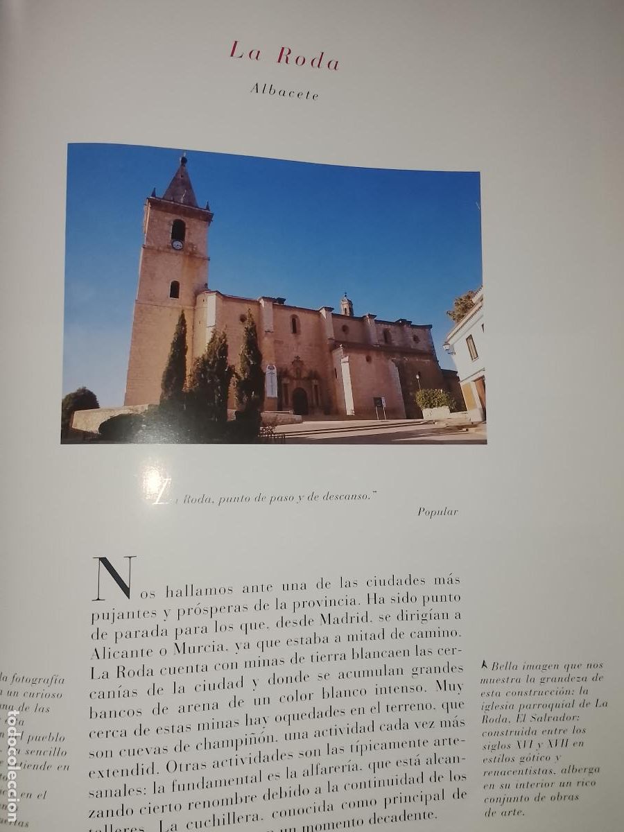 Otros Art&iacute;culos de Coleccionismo en Papel: INFORMACION GRAFICA 2 HOJAS - HISTORIA Y FOTOS A COLOR DE - ALBACETE - LA RODA