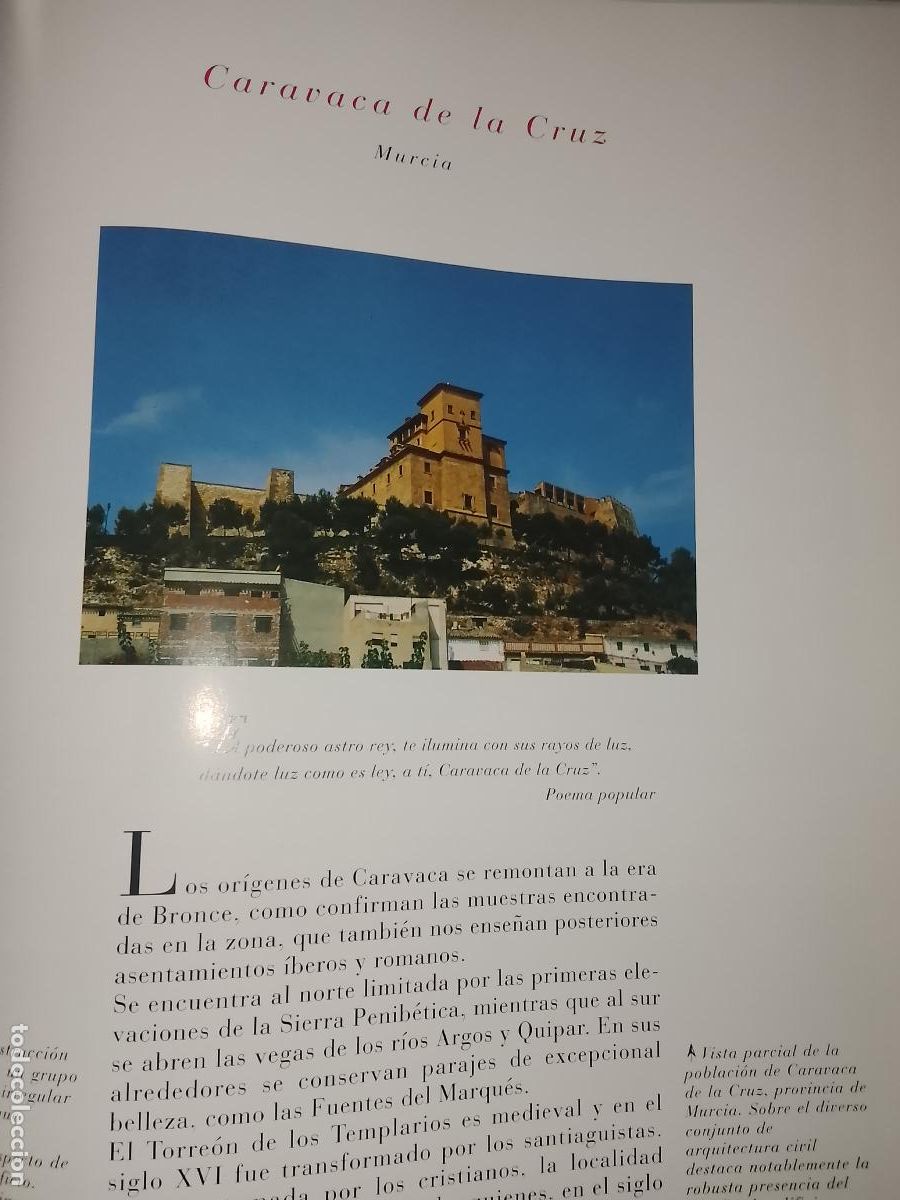 Otros Art&iacute;culos de Coleccionismo en Papel: INFORMACION GRAFICA 2 HOJAS - HISTORIA Y FOTOS A COLOR DE - MURCIA - CARAVACA DE LA CRUZ