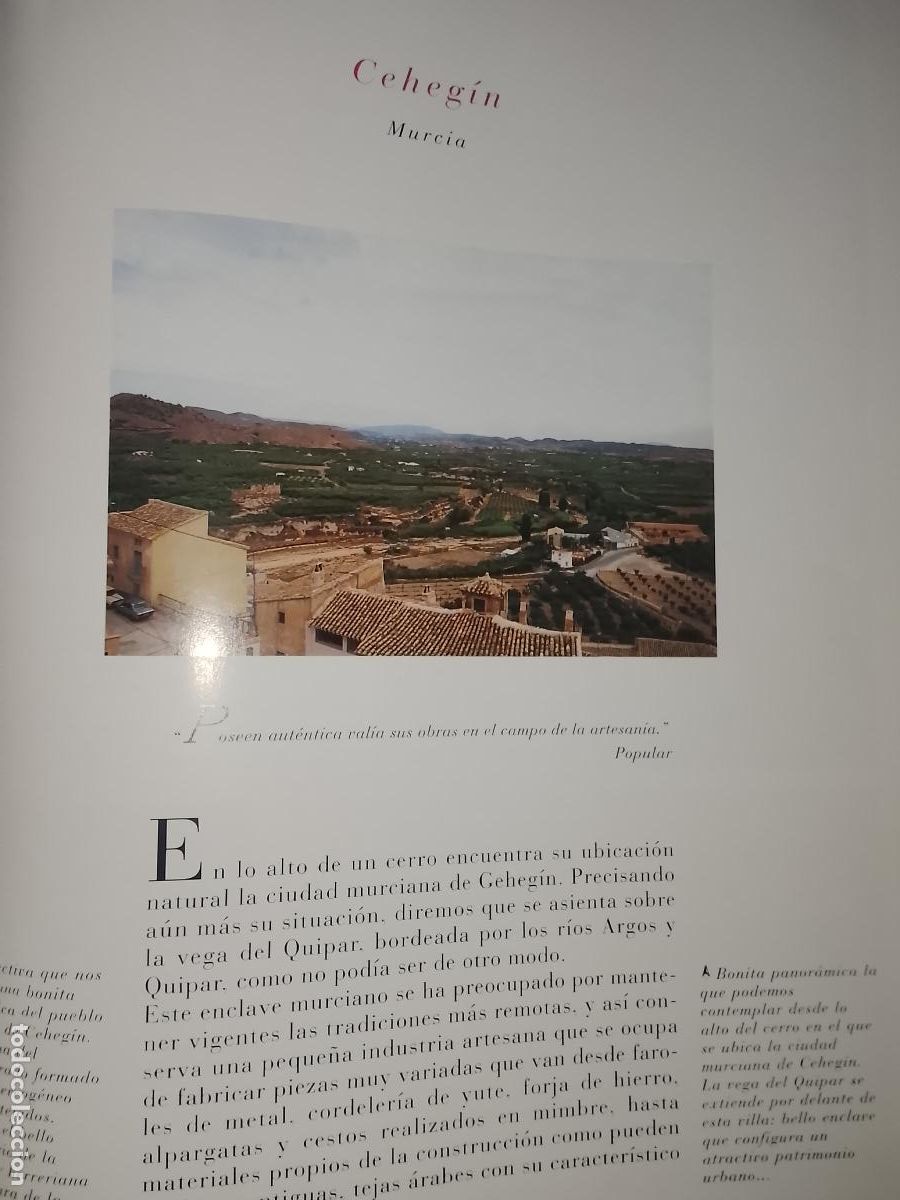 Otros Art&iacute;culos de Coleccionismo en Papel: INFORMACION GRAFICA 2 HOJAS - HISTORIA Y FOTOS A COLOR DE - MURCIA - CEHEGIN