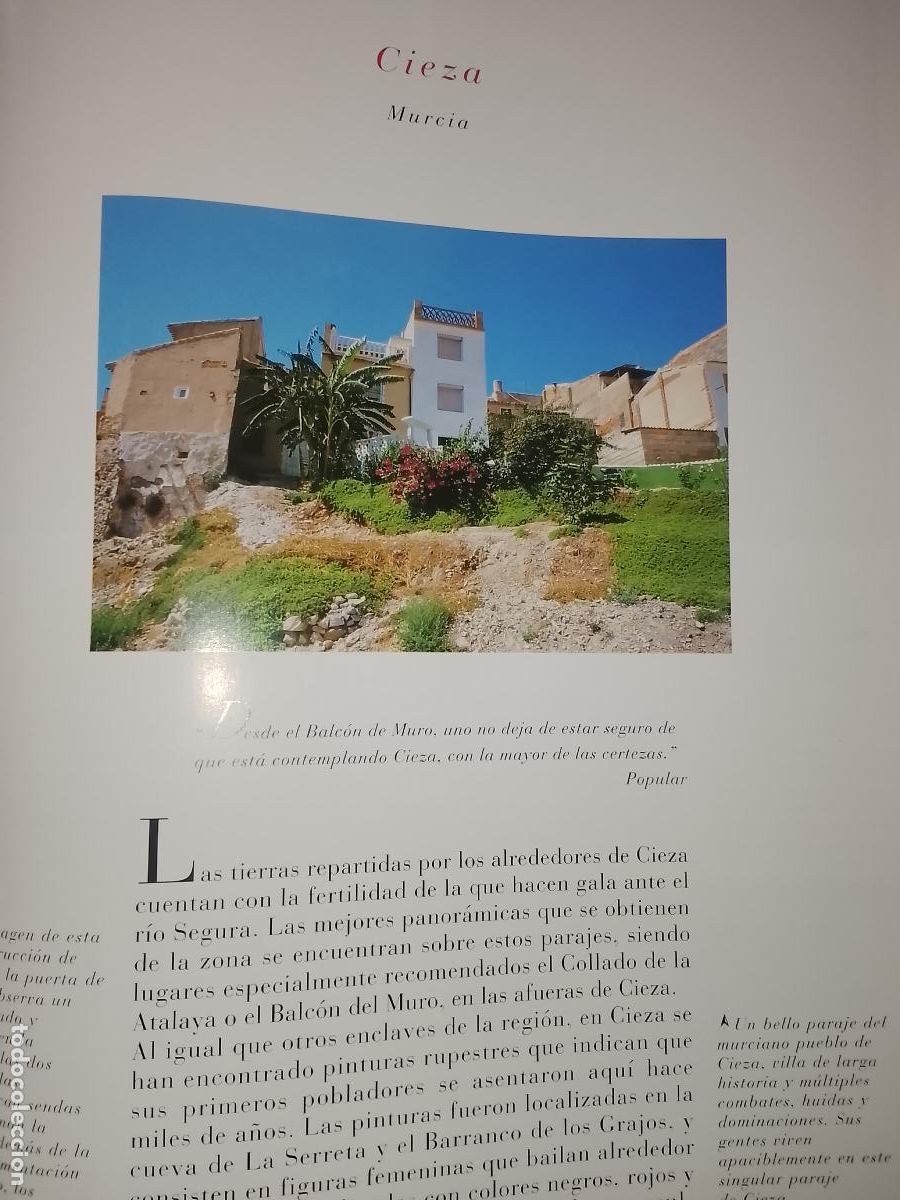 Otros Art&iacute;culos de Coleccionismo en Papel: INFORMACION GRAFICA 2 HOJAS - HISTORIA Y FOTOS A COLOR DE - MURCIA - CIEZA