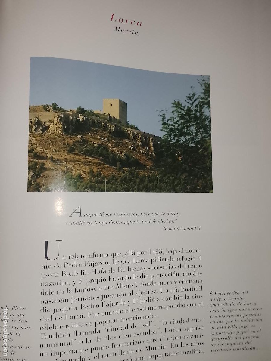 Otros Art&iacute;culos de Coleccionismo en Papel: INFORMACION GRAFICA 2 HOJAS - HISTORIA Y FOTOS A COLOR DE - MURCIA - LORCA