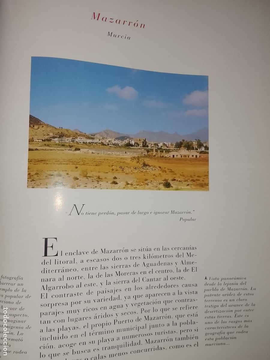 Otros Art&iacute;culos de Coleccionismo en Papel: INFORMACION GRAFICA 2 HOJAS - HISTORIA Y FOTOS A COLOR DE - MURCIA - MAZARRON