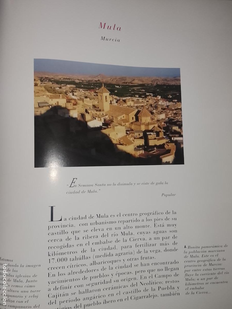 Otros Art&iacute;culos de Coleccionismo en Papel: INFORMACION GRAFICA 3 HOJAS - HISTORIA Y FOTOS A COLOR DE - MURCIA - MULA