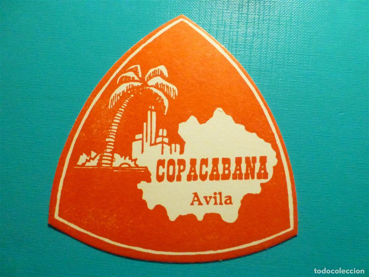 Otros Art&iacute;culos de Coleccionismo en Papel: Posavasos - Disco-Bar - Discoteca Pub - Copacabana - &Aacute;vila -