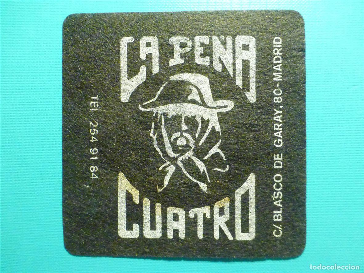 Otros Art&iacute;culos de Coleccionismo en Papel: Posavasos - Disco-Bar - Discoteca - Pub - La Pe&ntilde;a Cuatro - C/ Blasco de Garay, 80 - Madrid