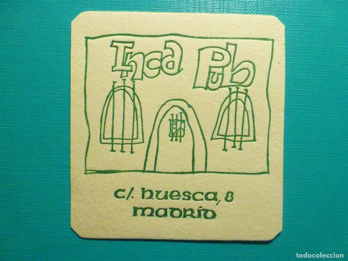 Otros Art&iacute;culos de Coleccionismo en Papel: Posavasos - Disco-Bar - Discoteca - Pub - Inca - C/Huesca, 8 - Madrid