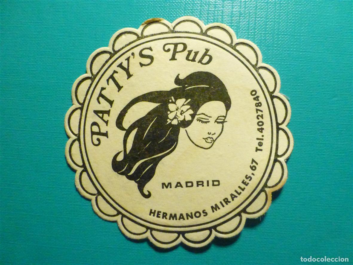 Otros Art&iacute;culos de Coleccionismo en Papel: Posavasos - Disco-Bar - Discoteca - Patty&acute;s Pub - Hermanos Miralles, 67 - Madrid