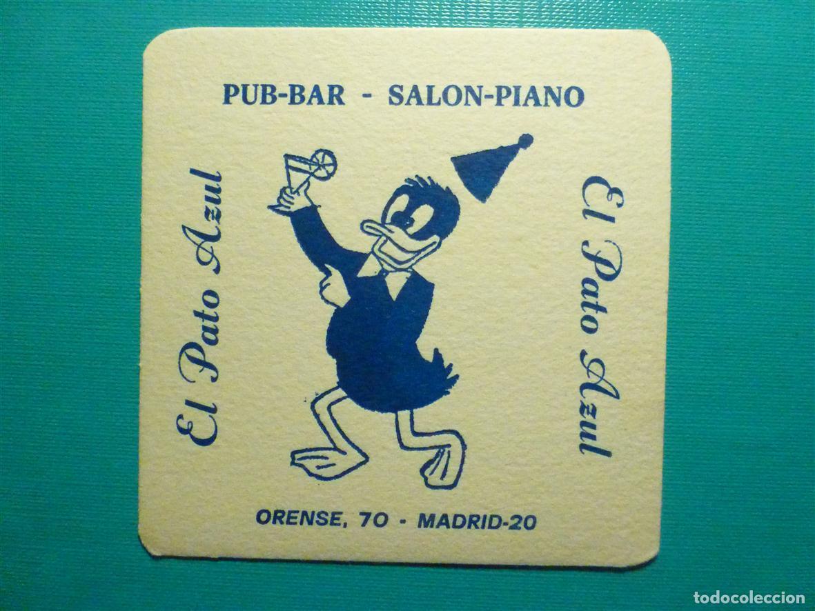 Otros Art&iacute;culos de Coleccionismo en Papel: Posavasos - Disco-Bar - Sal&oacute;n Piano - El Pato Azul - Pub - C/ Orense, 70 - Madrid