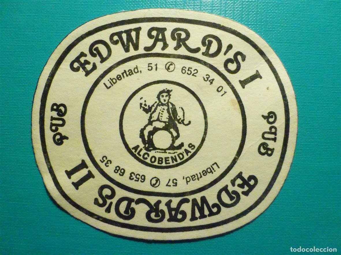 Otros Art&iacute;culos de Coleccionismo en Papel: Posavasos Pub - Disco-Bar - Pub Edward&acute;s - C/ Libertad, 51 - Madrid