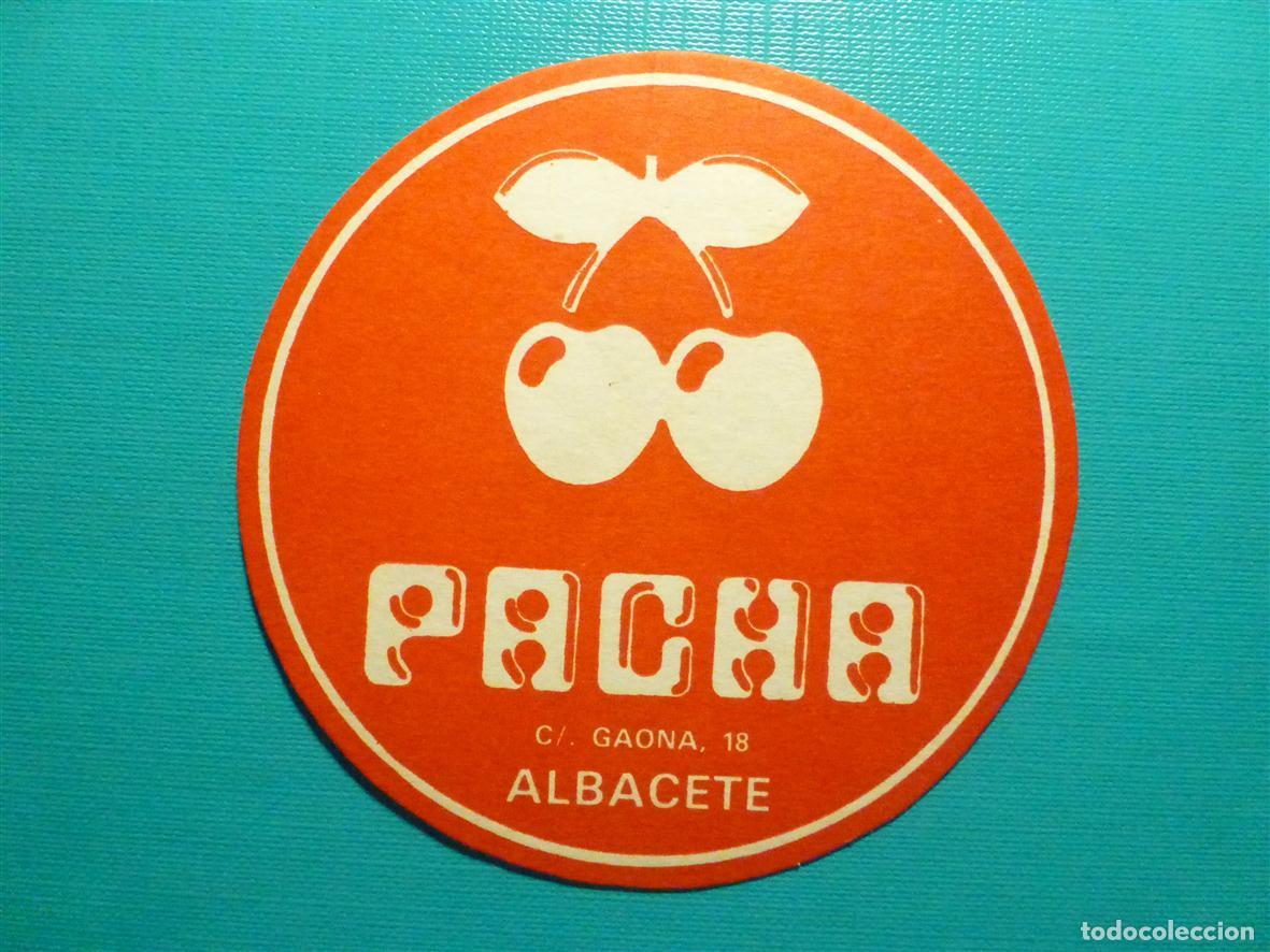 Otros Art&iacute;culos de Coleccionismo en Papel: Posavasos Pub - Disco-Bar - Pub Discoteca - Pacha - C/ Gaona, 17 - Albacete