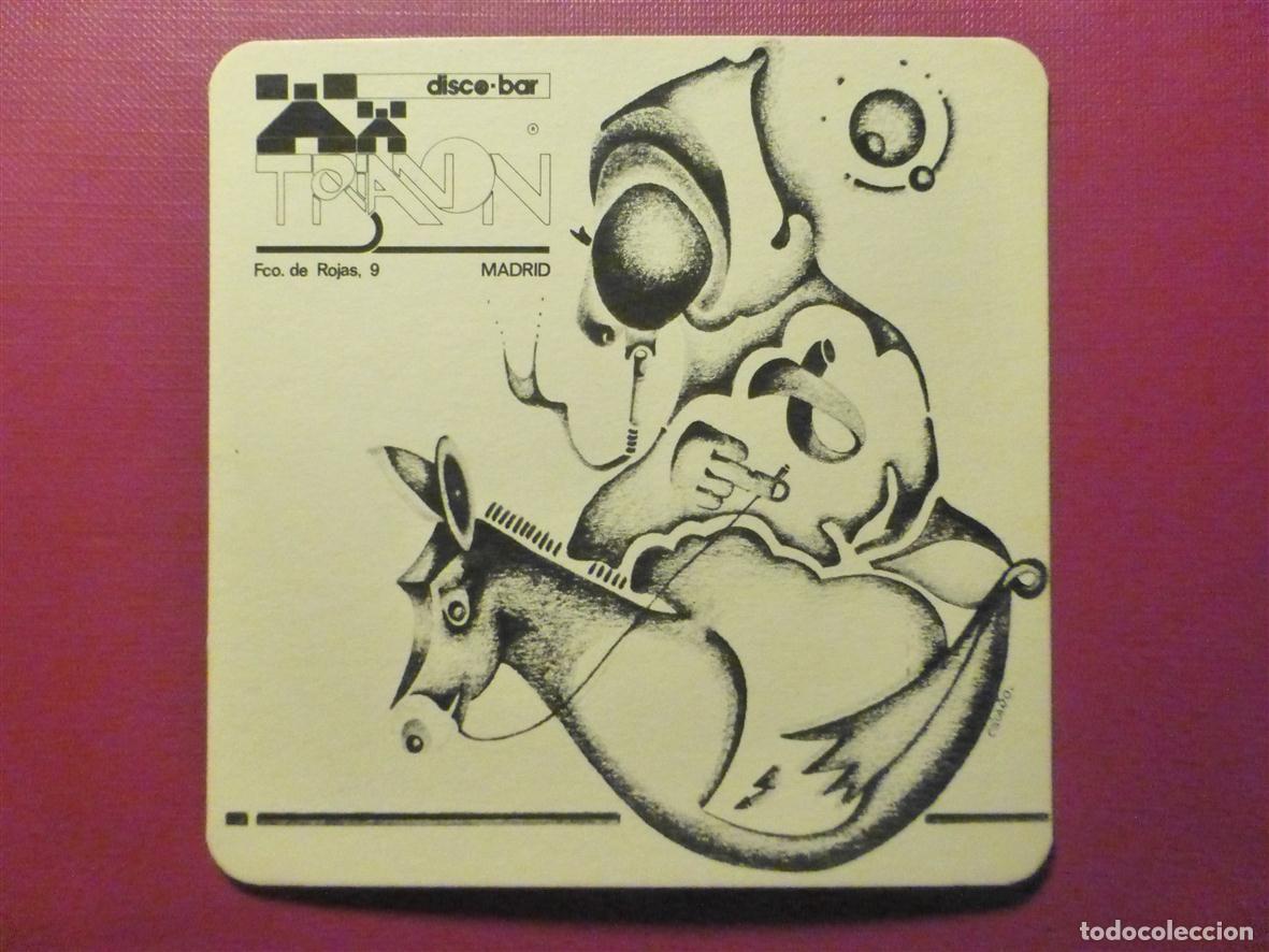 Otros Art&iacute;culos de Coleccionismo en Papel: Posavasos Pub - Disco Bar - Pub - Discoteca - Trianon - Fco. de Rojas, 9 - Madrid
