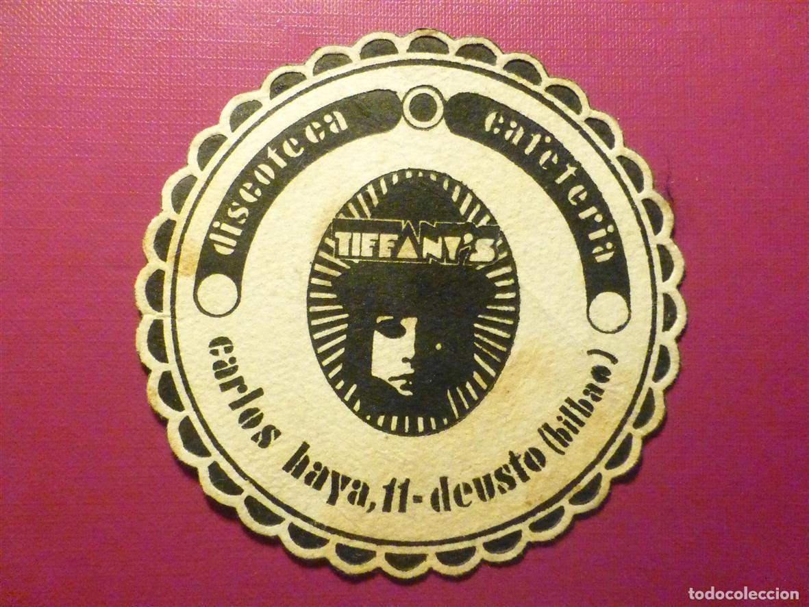 Otros Art&iacute;culos de Coleccionismo en Papel: Posavasos Pub - Disco-Bar - Discoteca cafater&iacute;a - Tiffany&acute;s - Carlos Haya, 11 - Deusto - Bilbao