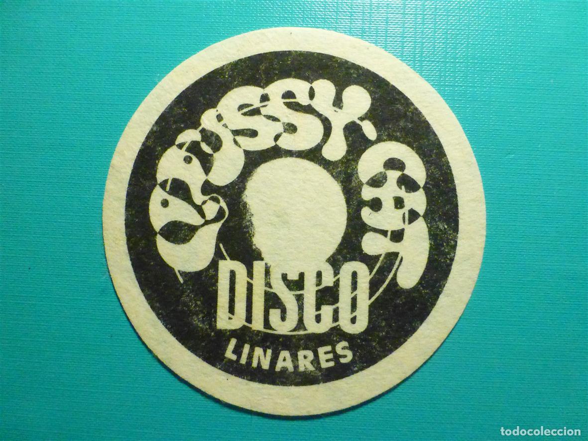 Otros Art&iacute;culos de Coleccionismo en Papel: Posavasos Pub - Disco-Bar - Discoteca Pub Pussy Cat - Disco Linares - Ja&eacute;n