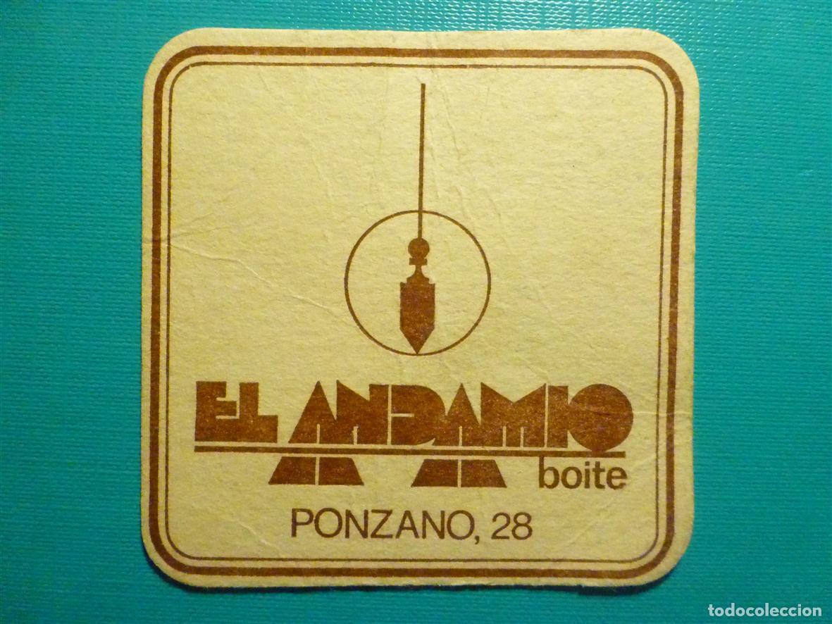 Otros Art&iacute;culos de Coleccionismo en Papel: Posavasos Disco-Bar - Discoteca Pub- El Andamio Boite - Ponzano, 28 - Madrid