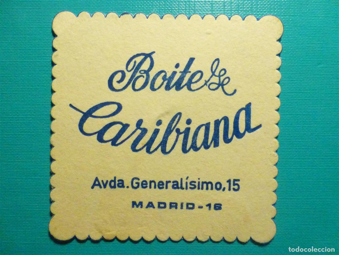 Otros Art&iacute;culos de Coleccionismo en Papel: Posavasos Disco-Bar - Discoteca Pub - Boite Caribiana - Avenida General&iacute;simo, 15 - Madrid