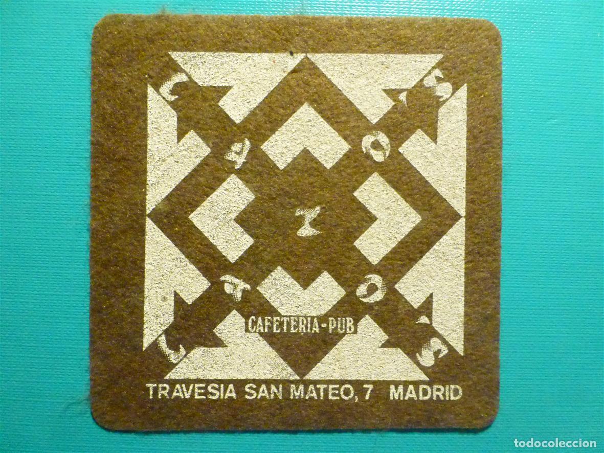 Otros Art&iacute;culos de Coleccionismo en Papel: Posavasos Disco-Bar - Discoteca - Cafeter&iacute;a Pub Cazo&acute;s - Traves&iacute;a San Mateo, 7 - Madrid