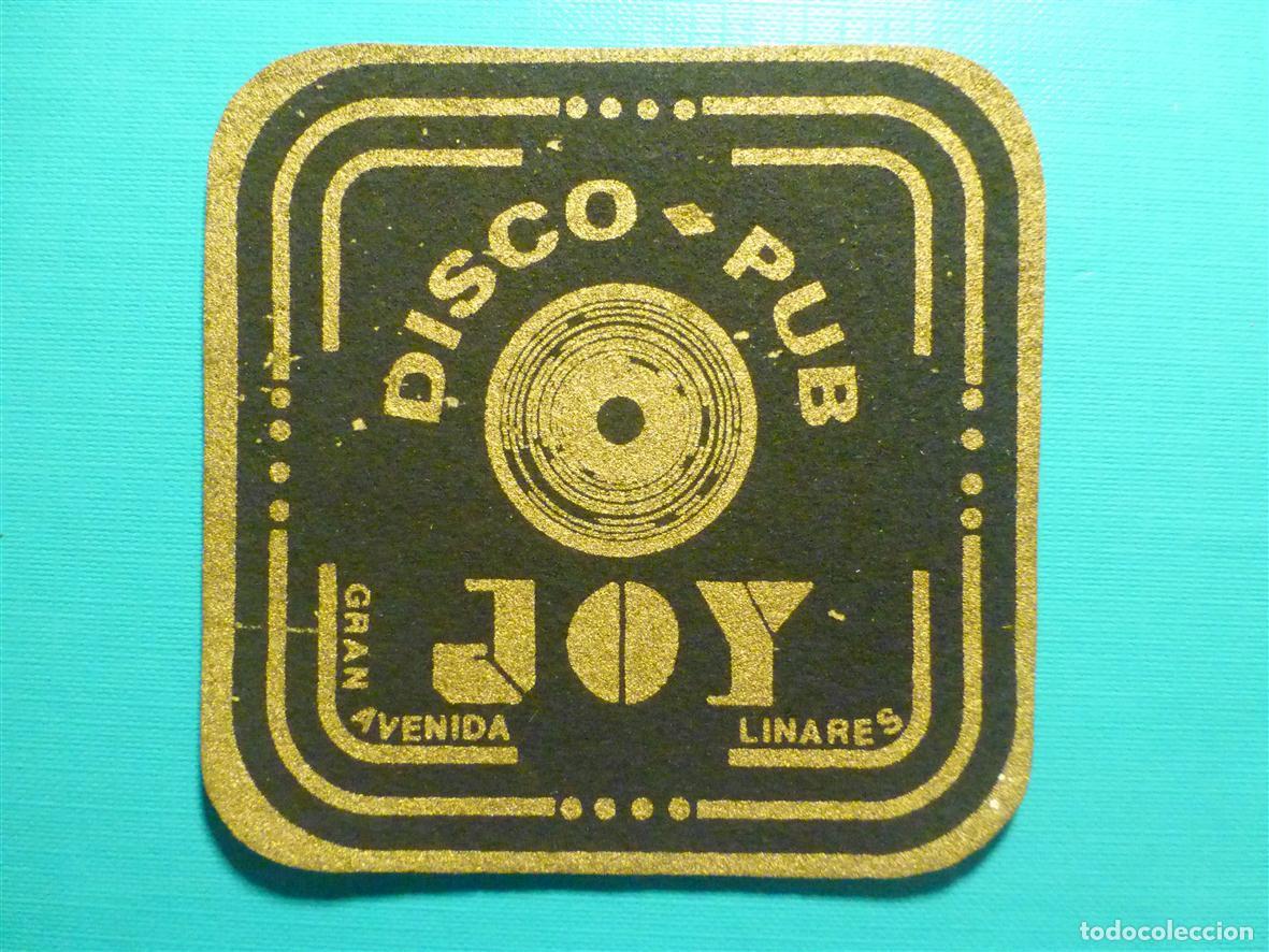 Otros Art&iacute;culos de Coleccionismo en Papel: Posavasos Disco-Bar - Discoteca - Disco Pub Joy - Gran Avenida - Linares - Ja&eacute;n - Fieltro