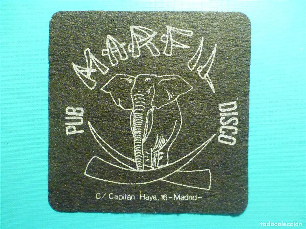 Otros Art&iacute;culos de Coleccionismo en Papel: Posavasos Bar - Discoteca - Disco - Pub Marfil Disco - Capit&aacute;n Haya, 16 - Madrid - Fieltro