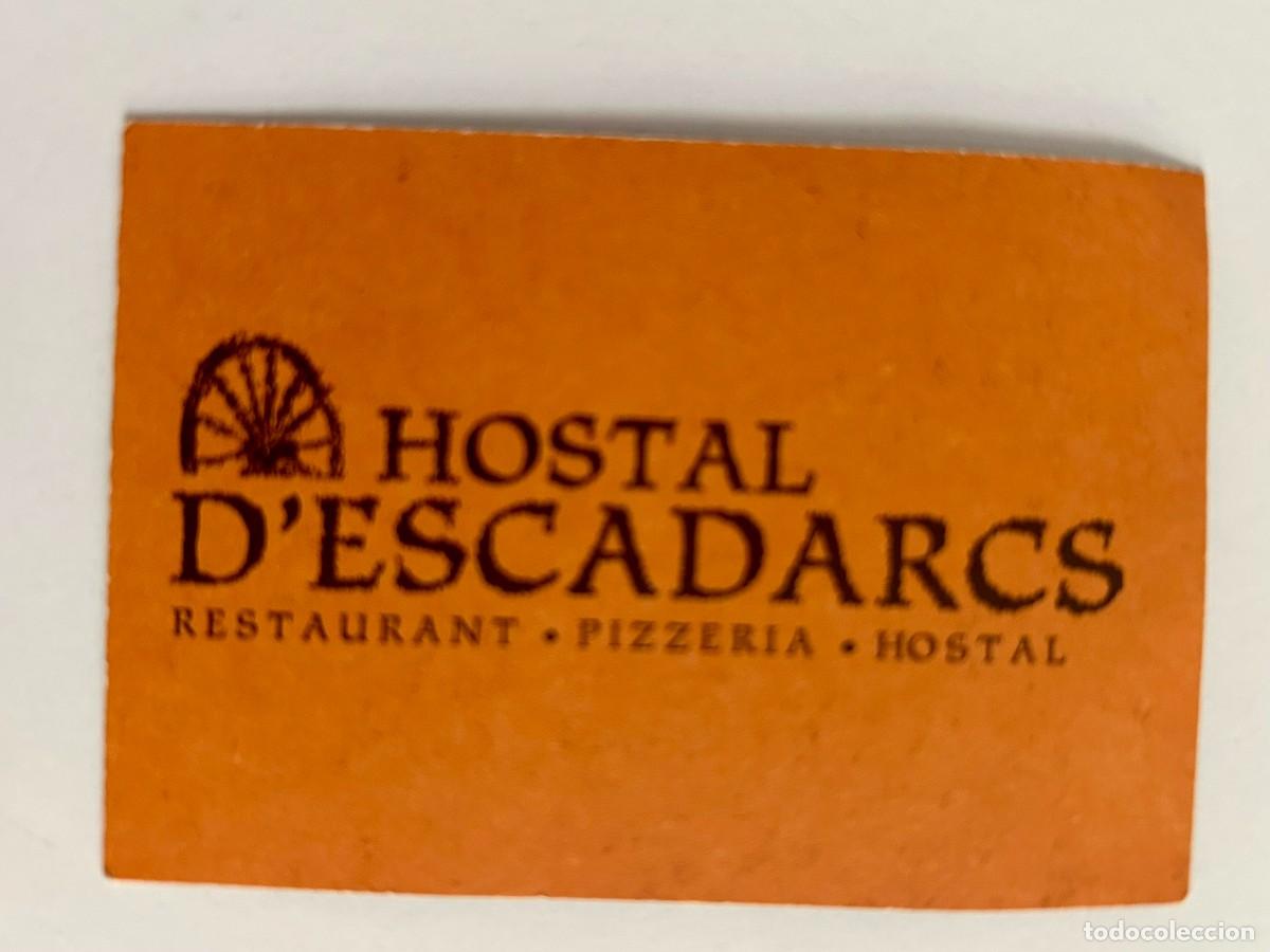 Otros Art&iacute;culos de Coleccionismo en Papel: TARJETA DE VISITA PUBLICITARIA ANTIC HOSTAL D' ESCADARCS RESTAURANT CERDANYA