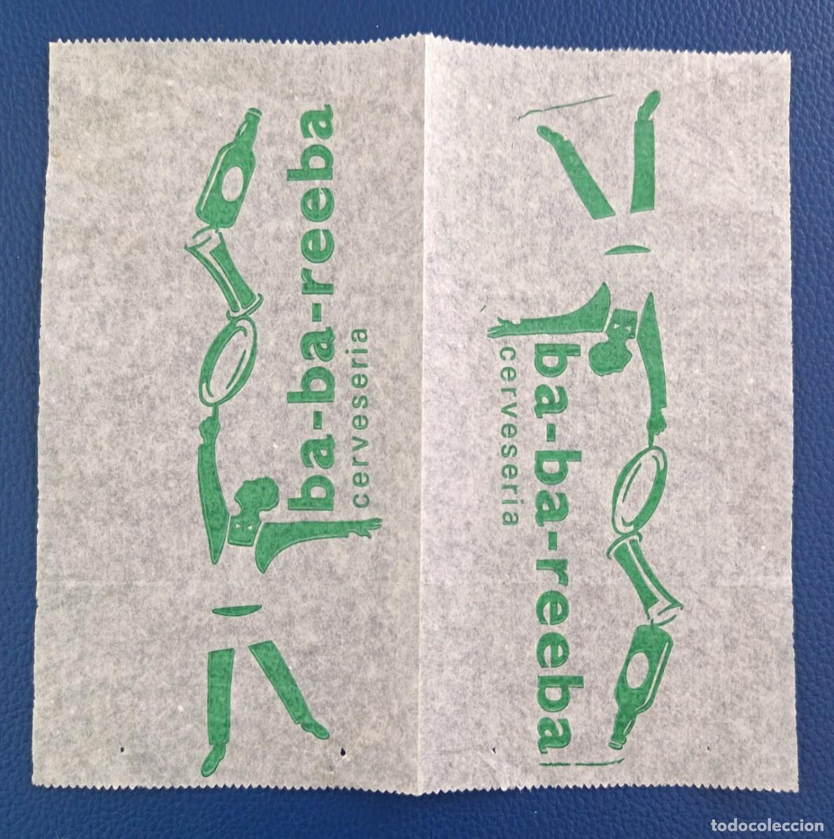 Otros Art&iacute;culos de Coleccionismo en Papel: Servilleta de papel. Ba - Ba - Reeba. Cerveceria.