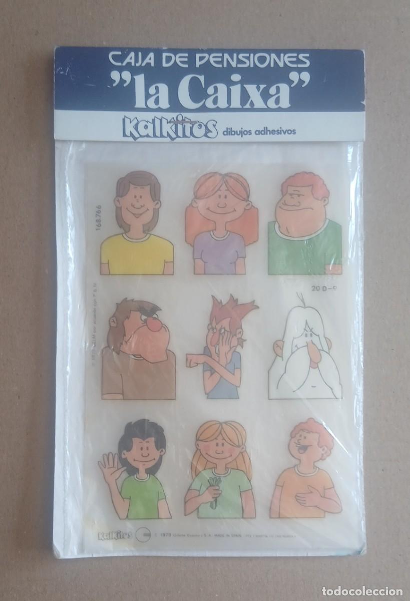 Otros Art&iacute;culos de Coleccionismo en Papel: KALKITOS DIBUJOS ADHESIVOS &Eacute;RASE UNA VEZ EL HOMBRE DE &rdquo;LA CAIXA&rdquo;- CAJA DE PENSIONES A&Ntilde;O 1979.