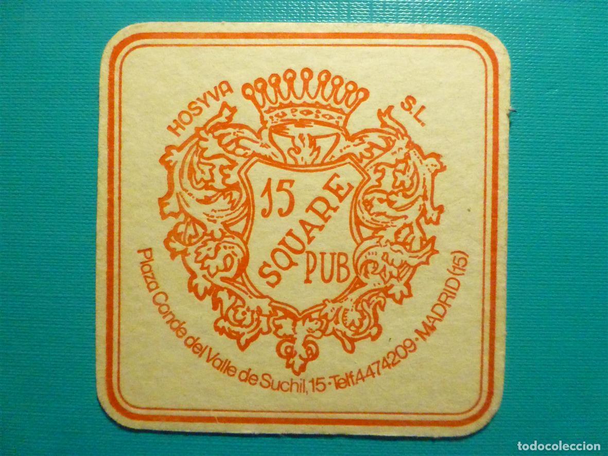 Otros Art&iacute;culos de Coleccionismo en Papel: Posavasos Disco Bar - 15 Square Pub - Plaza Conde Valle Suchill, 15 - Madrid
