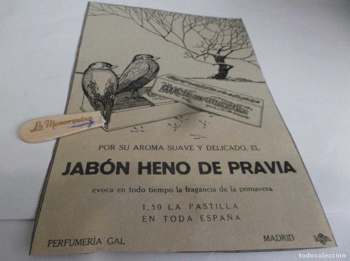 Otros Art&iacute;culos de Coleccionismo en Papel: RECORTE PUBLI.A&Ntilde;O 1920.- JAB&Oacute;N HENO DE PRAVIA(DIBUJO P&Aacute;JAROS)PERFUMER&Iacute;A GAL-MADRID