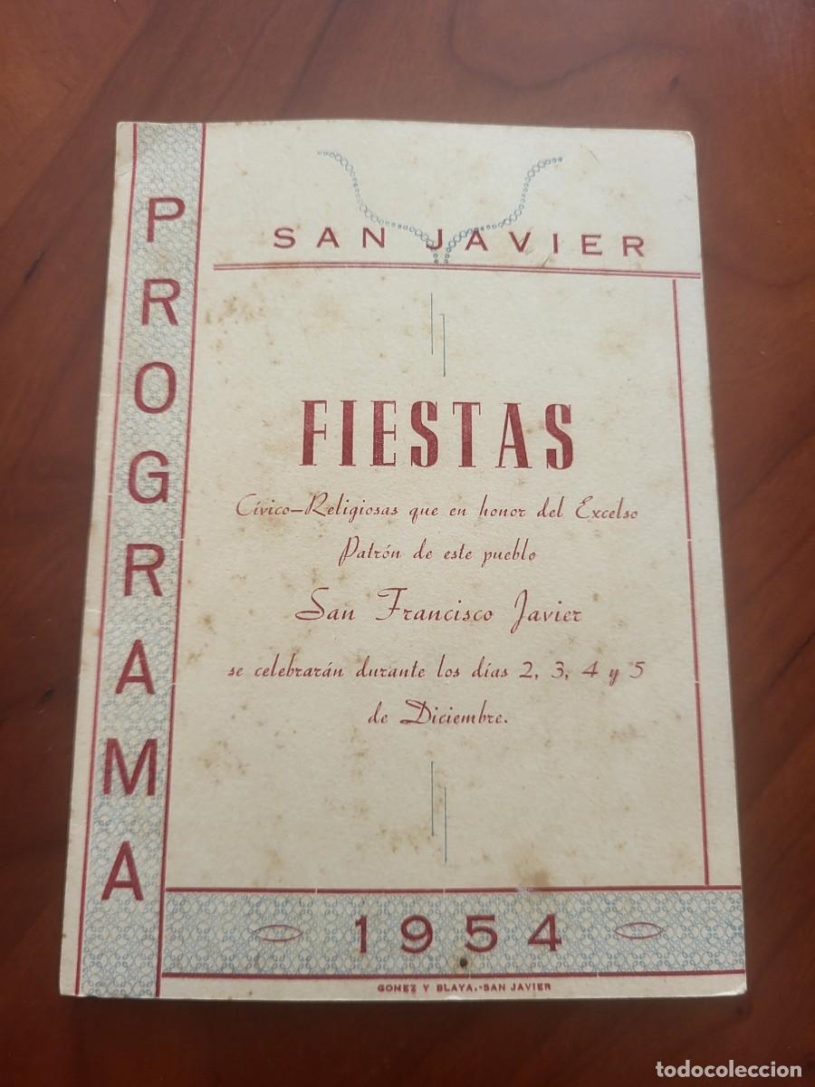 Otros Art&iacute;culos de Coleccionismo en Papel: PROGRAMA FIESTAS SAN JAVIER MAR MENOR MURCIA 1954