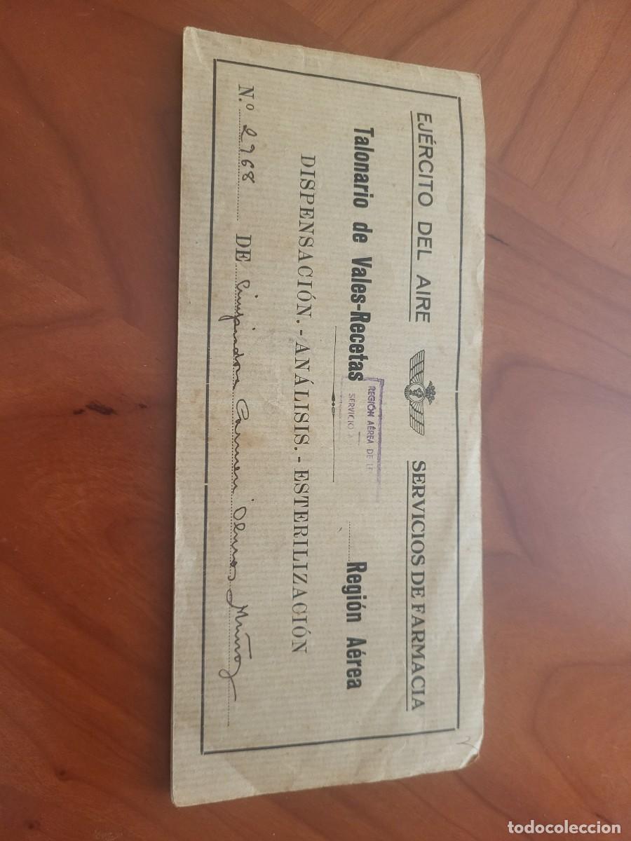 Otros Art&iacute;culos de Coleccionismo en Papel: EJERCITO DEL AIRE SERVICIOS DE FARMACIA REGION AEREA