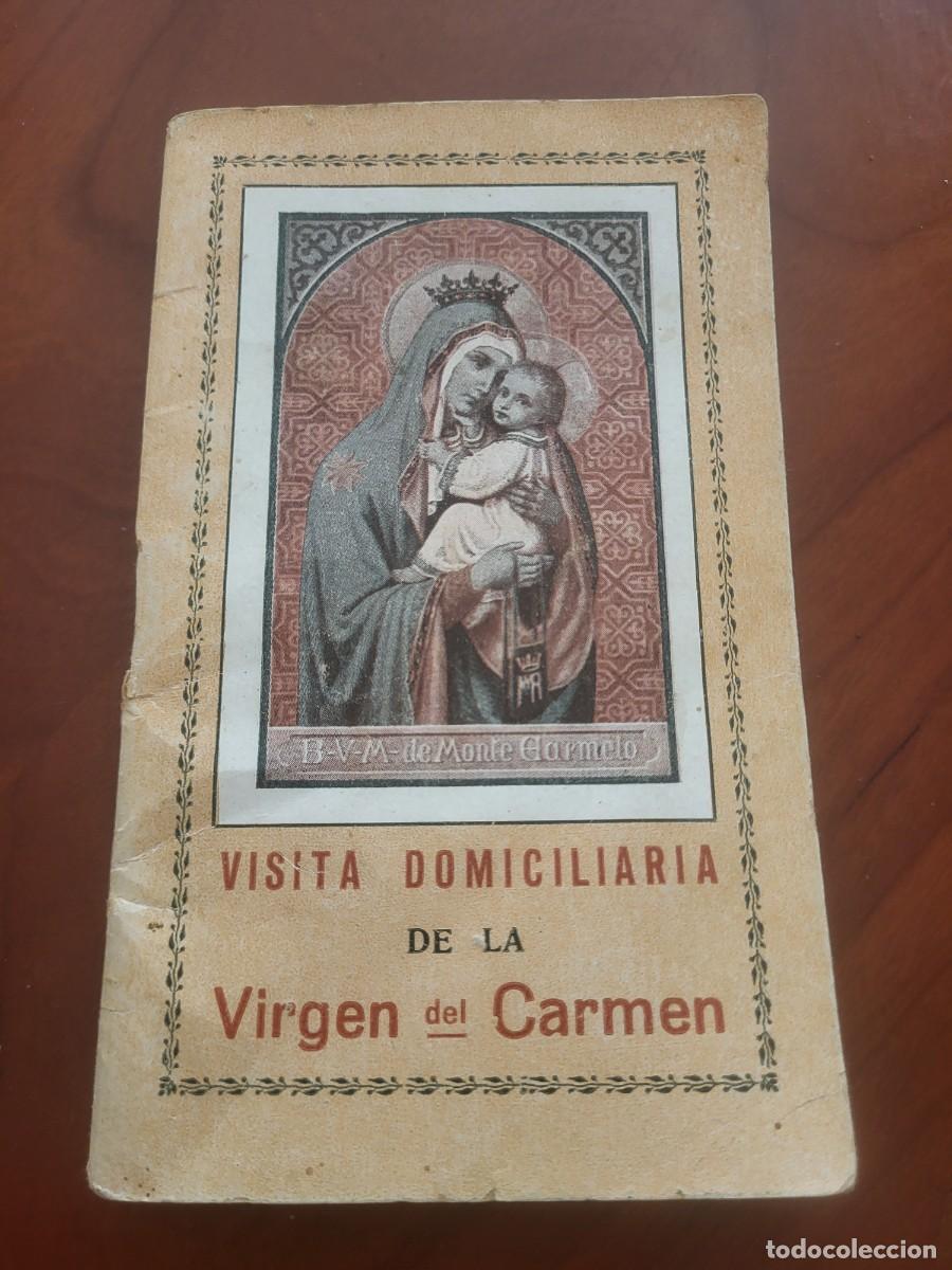 Otros Art&iacute;culos de Coleccionismo en Papel: VISITA DOMICILIARIA VIRGEN DEL CARMEN VALENCIA 1925 RELIGIOSO