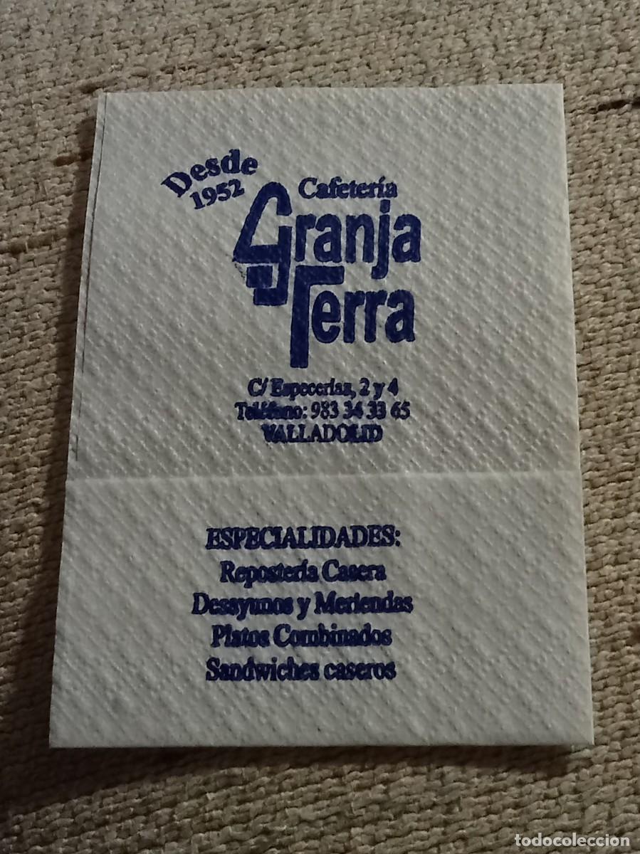 Otros Art&iacute;culos de Coleccionismo en Papel: Servilleta &rdquo;Cafeter&iacute;a Granja Terra&rdquo; - Valladolid