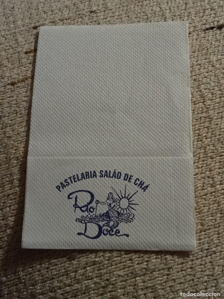 Otros Art&iacute;culos de Coleccionismo en Papel: Servilleta &rdquo;Pastelaria/Sal&atilde;o de Ch&aacute; Rio Doce&rdquo; - Esposende (Portugal)