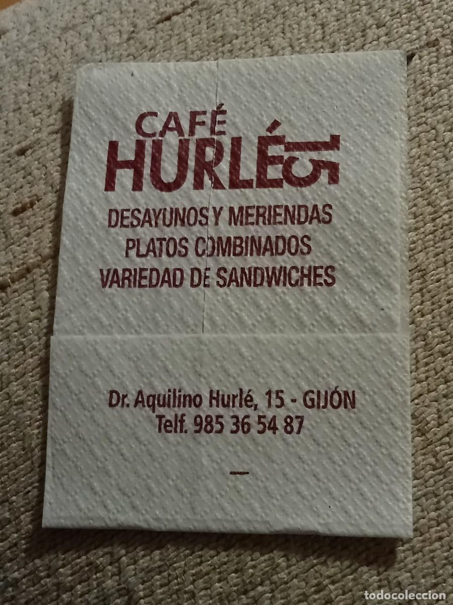 Otros Art&iacute;culos de Coleccionismo en Papel: Servilleta &rdquo;Caf&eacute; Hurl&eacute; 15&rdquo; - Gij&oacute;n (Asturias)